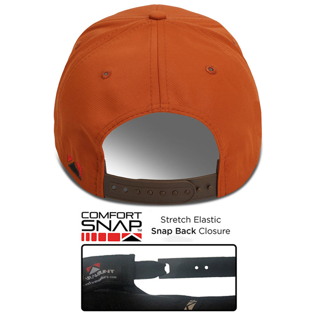PARAMOUNT OUTDOORS™ Rock Fish 3-D Puff Embroidery Performance RipStop Fishing Hat Headwear