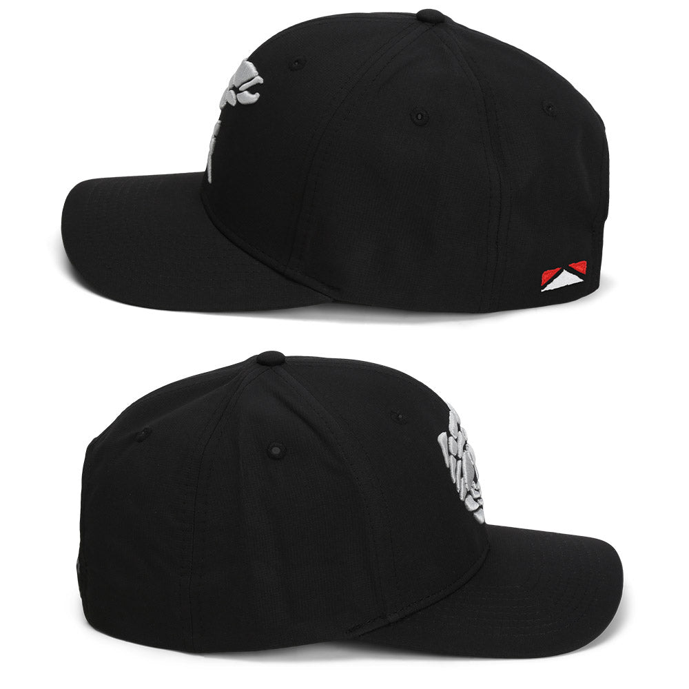 PARAMOUNT OUTDOORS™ Rock Fish 3-D Puff Embroidery Performance RipStop Fishing Hat Headwear